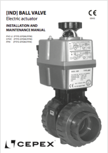 Manual Ball valve [IND] electric actuator