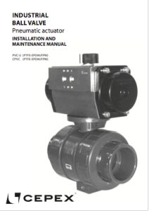 Manual Industrial ball valve pneumatic actuation