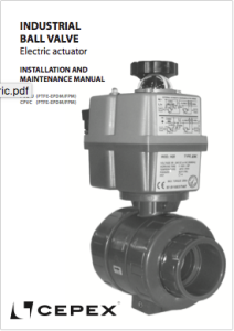 Manual Industrial ball valve electric actuator